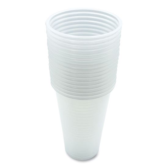 Translucent Plastic Cold Cups, 20 oz, Clear, 50/Pack1