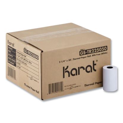 Thermal Paper Rolls, 2.25" x 50 ft, White, 50/Carton1