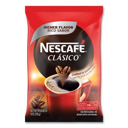 Clasico Dark Roast Instant Coffee, 8 oz, 12/Carton1