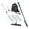 Excella Floor Finishing Kit, 20" Head, 48" to 65" Black/Green Plastic Handle1