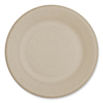 Fiber Plates, Ripple Edge Plate, 6.1" Diameter, Natural, 1,000/Carton1