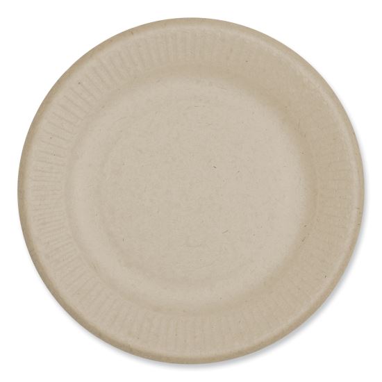 Fiber Plates, Ripple Edge Plate, 6.1" Diameter, Natural, 1,000/Carton1