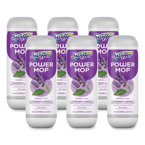 PowerMop Refill Cleaning Solution, Lavender Scent, 25.3 oz Refill Bottle, 6/Carton1