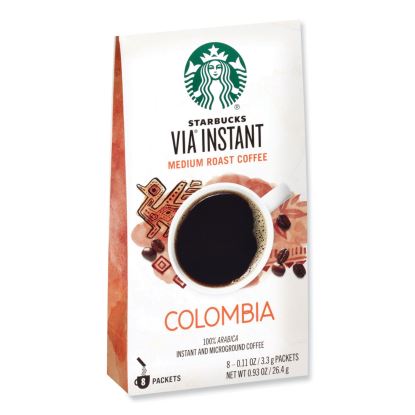 VIA Ready Brew Coffee, Colombia, 1.4 oz Packet, 8/Pack, 12 Packs/Carton1