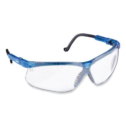Genesis Safety Eyewear, Translucent Blue/Black Frame, Clear Lens1