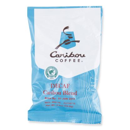 Decaf Caribou Blend Coffee Fractional Packs, 2.5 oz, 18/Carton1