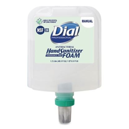 Antibacterial Foaming Hand Sanitizer Refill for Dial 1700 Dispenser, 1.2 L Refill, Fragrance-Free, 3/Carton1
