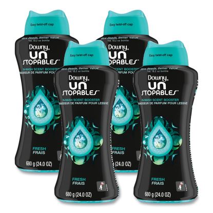 Unstopables In-Wash Scent Booster Beads, Fresh Scent, 24 oz Pour Bottle, 4/Carton1