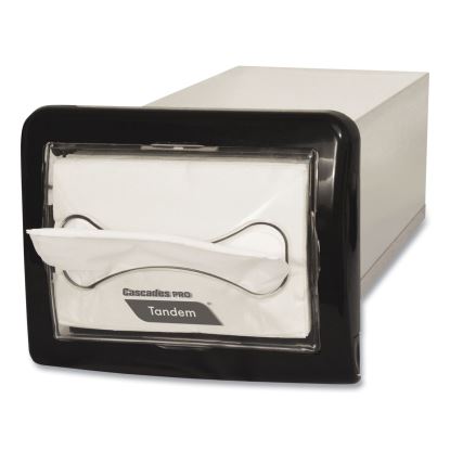 Tandem In-Counter Interfold Napkin Dispenser, 8.63 x 18 x 6.5, Black1