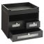 Midnight Black Collection Tidy Tower, 5 Compartments, 3 Drawers, 12.8 x 10.6 x 10.9, Black, Ships in 1-3 Business Days1