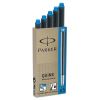 Refill Cartridge for Parker Washable Ink Fountain Pens, Blue Ink, 5/Pack1