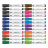 Chisel Tip Low-Odor Dry-Erase Markers with Erasers, Broad Chisel Tip, Assorted Colors, 24/Pack1