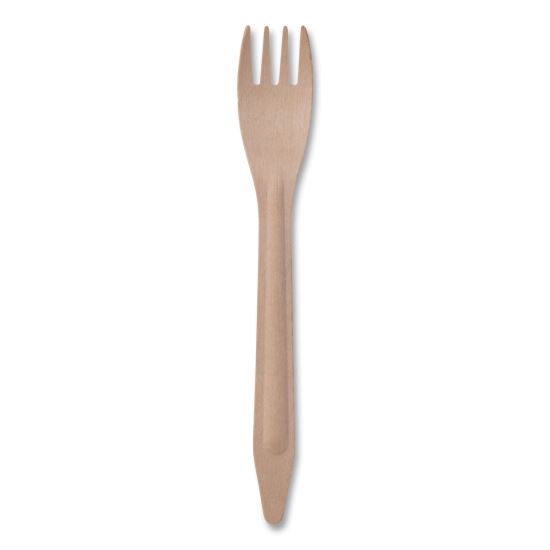 Wood Cutlery, Fork, Natural, 500/Carton1