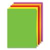Premium Coated Poster Board, 11 x 14, Assorted Neon Colors, 5/Pack1