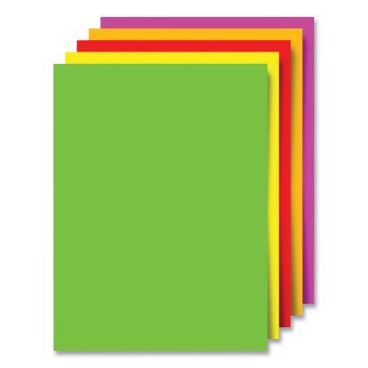 Premium Coated Poster Board, 11 x 14, Assorted Neon Colors, 5/Pack1