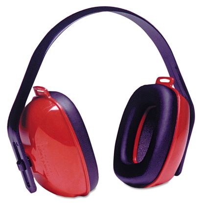 QM24+ Three-Position Earmuffs, 25 dB NRR, Red/Black1