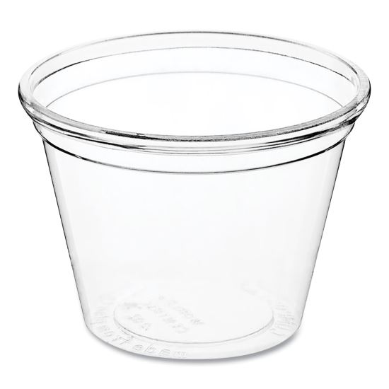 PLA Clear Cold Cups, 1 oz, Clear, 3,000/Carton1