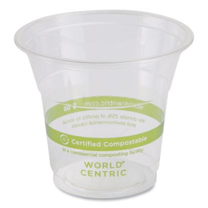 PLA Clear Cold Cups, 5 oz, Clear, 2,000/Carton1