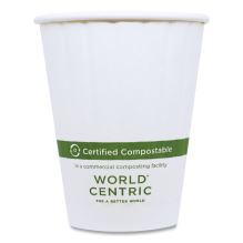 Double Wall Paper Hot Cups, 12 oz, White, 1,000/Carton1