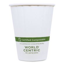 Double Wall Paper Hot Cups, 8 oz, White, 1,000/Carton1