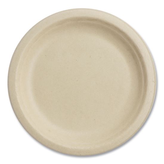 Fiber Plates, 7" dia, Natural, 1,000/Carton1