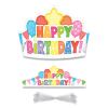 Student Crown, Birthday, 14.5 x 5.13, Assorted Colors, 30/Pack1