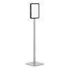 Info Stand Basic Floor Stand, 51.57" Tall, Black Stand, 8.5 x 11 Face1