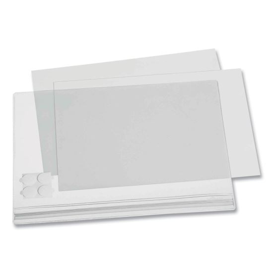 Self-Adhesive Water-Resistant Sign Holder, 8.5 x 11, Clear Frame, 5/Pack1