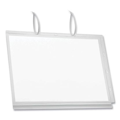 Water-Resistant Sign Holder Pockets with Cable Ties, 11 x 17, Clear Frame, 5/Pack1