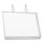 Water-Resistant Sign Holder Pockets with Cable Ties, 11 x 17, Clear Frame, 5/Pack1