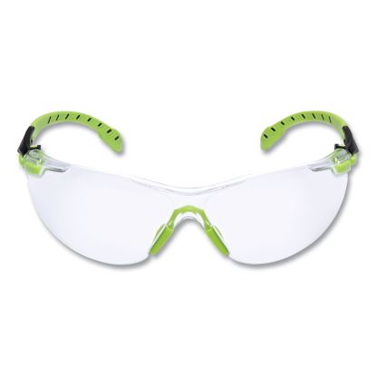 Solus 1000-Series Safety Glasses, Black/Green Plastic Frame, Clear Polycarbonate Lens1