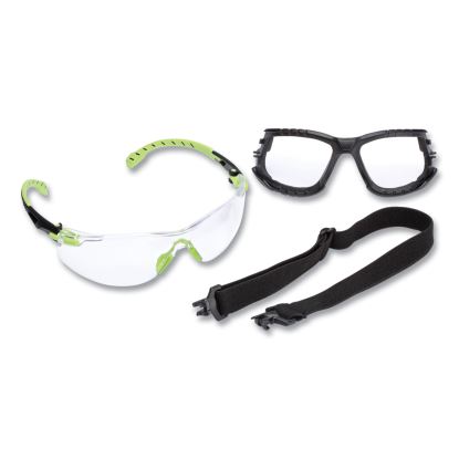 Solus 1000-Series Safety Glasses, Green Plastic Frame, Clear Polycarbonate Lens1