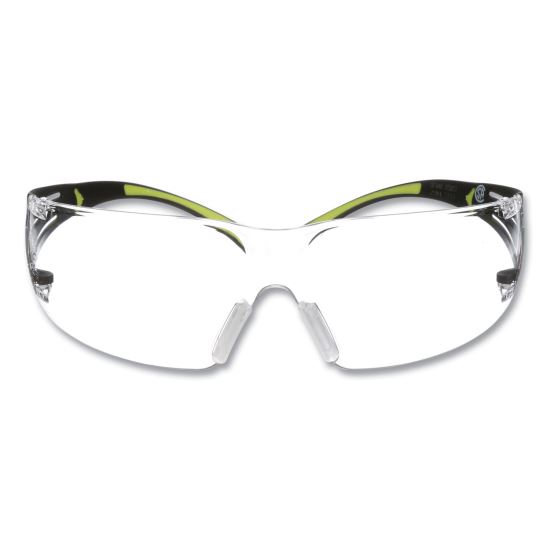 SecureFIt Protective Eyewear, 400 Series, Green Plastic Frame, Clear Polycarbonate Lens1