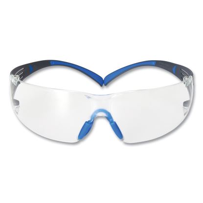 SecureFit Protective Eyewear, 400 Series, Black/Blue Plastic Frame, Clear Polycarbonate Lens1