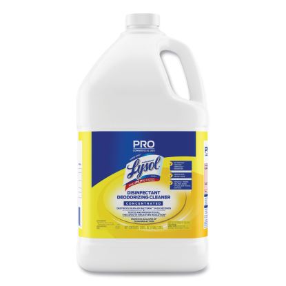 Disinfectant Deodorizing Cleaner Concentrate, Lemon Scent, 128 oz Bottle1