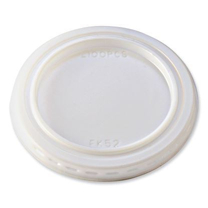 Portion Cup Lids, Fits 1 oz Squat Portion Cups, Clear, 125/Sleeve, 20 Sleeves/Carton1