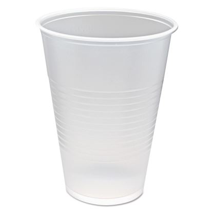 RK Ribbed Cold Drink Cups, 10 oz, Clear, 100/Sleeve, 25 Sleeves/Carton1