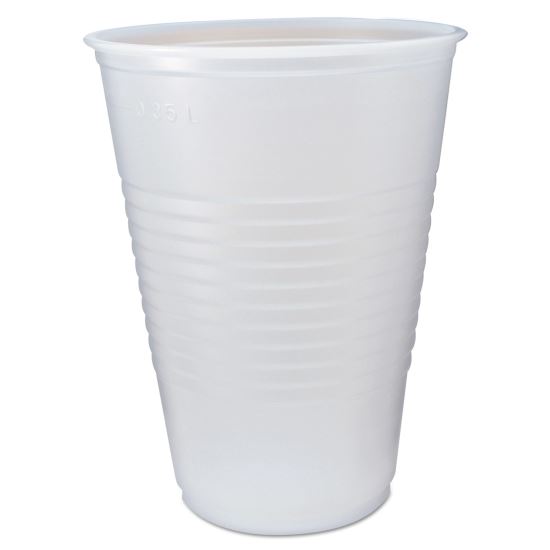 RK Ribbed Cold Drink Cups, 14 oz, Clear, 50/Sleeve, 20 Sleeves/Carton1