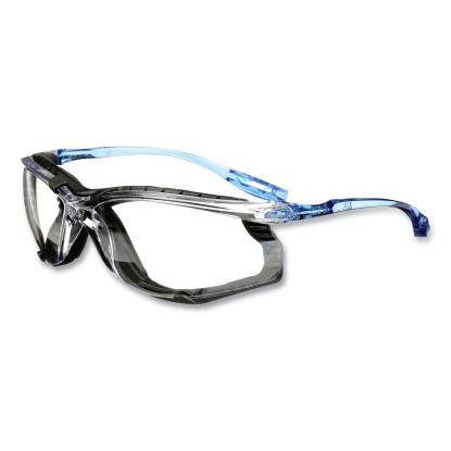 CCS Protective Eyewear with Foam Gasket, Blue Plastic Frame, Clear Polycarbonate Lens1