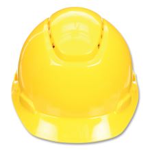 SecureFit H-Series Hard Hats, H-700 Vented Cap with UV Indicator, 4-Point Pressure Diffusion Ratchet Suspension, Yellow1