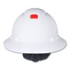 SecureFit H-Series Hard Hats, H-800 Hat with UV Indicator, 4-Point Pressure Diffusion Ratchet Suspension, White1