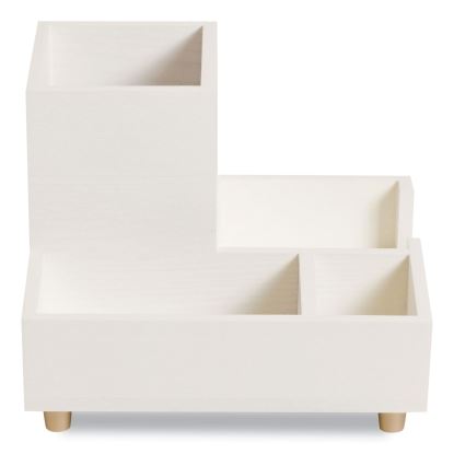 Juliet Compartment Cup, 6.25"w x 6.25"d x 4.75h", White1