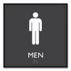 ADA Sign, Men, Plastic, 8 x 8, Clear/White1