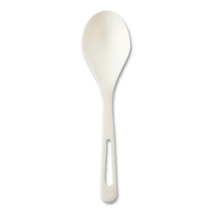 TPLA Compostable Cutlery, Soup Spoon, White, 1,000/Carton1