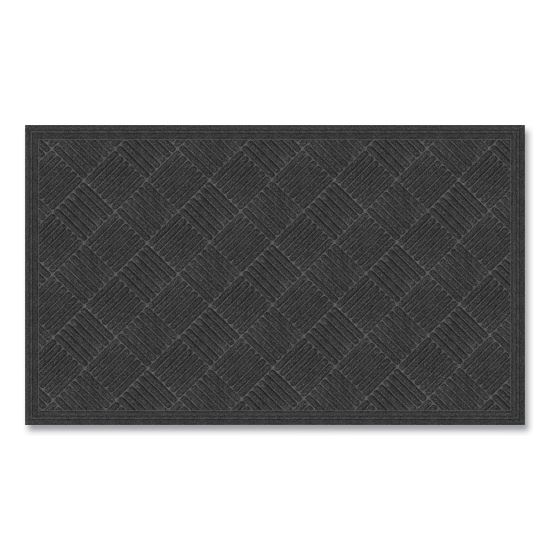 Ecomat Crosshatch Entry Mat, 36 x 60, Charcoal1