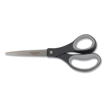 Everyday Titanium Softgrip Scissors, 8" Long, 3.1" Cut Length, Dark Gray Straight Handle1