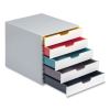 Desktop Document Sorter, 5 Sections, For File Size A4 to C4, 11 x 14 x 11.5, Assorted Colors1