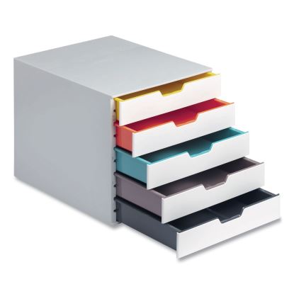 Desktop Document Sorter, 5 Sections, For File Size A4 to C4, 11 x 14 x 11.5, Assorted Colors1