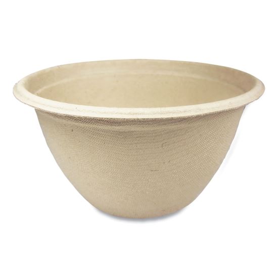 Fiber Bowls, 12 oz, 4.5" dia x 2.5" h, Natural, Paper, 500/Carton1