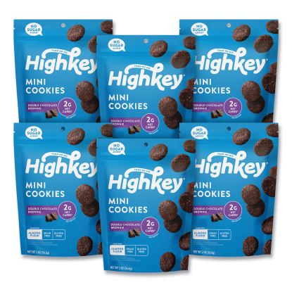 Double Chocolate Brownie Cookies, 0.75 oz Packet, 6/Carton, Ships in 1-3 Business Days1